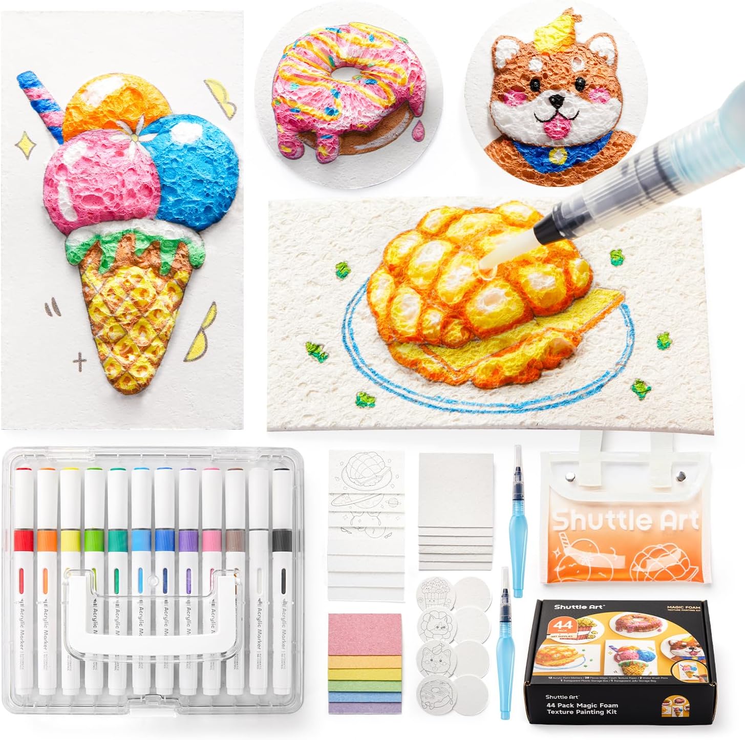 Magic Foam Texture Painting Kit for Unique Art Creations
