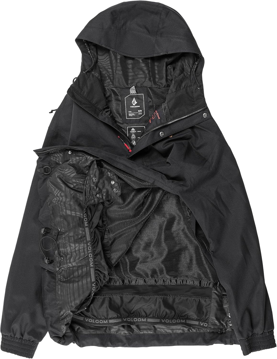 Volcom Men's 20k Waterproof Snowboard Jacket - Black