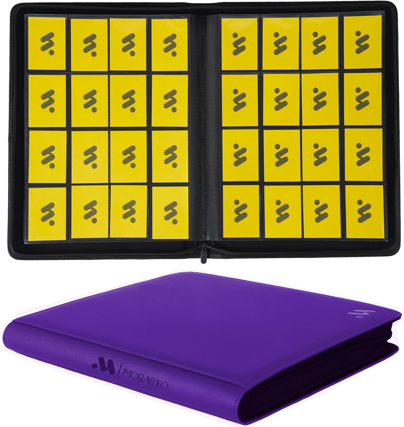 16 Pocket Trading Card Binder Holds 1408 Cards - Dark Purple