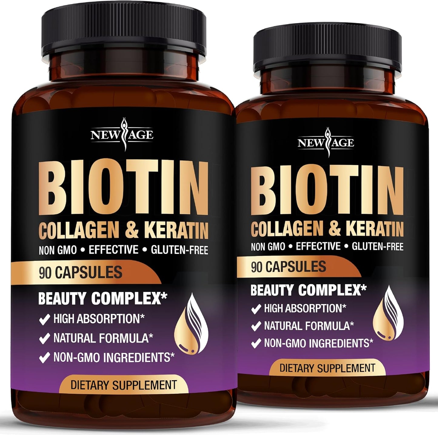 Biotin Collagen Keratin Hyaluronic Acid Hair Growth Vitamins