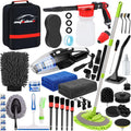 AUTODECO 43Pcs Car Wash Detailing Kit - Complete Wash & Vacuum Set