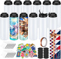 12 Pack Sublimation Tumbler Blank 20 oz Straight Skinny - Craft Kit