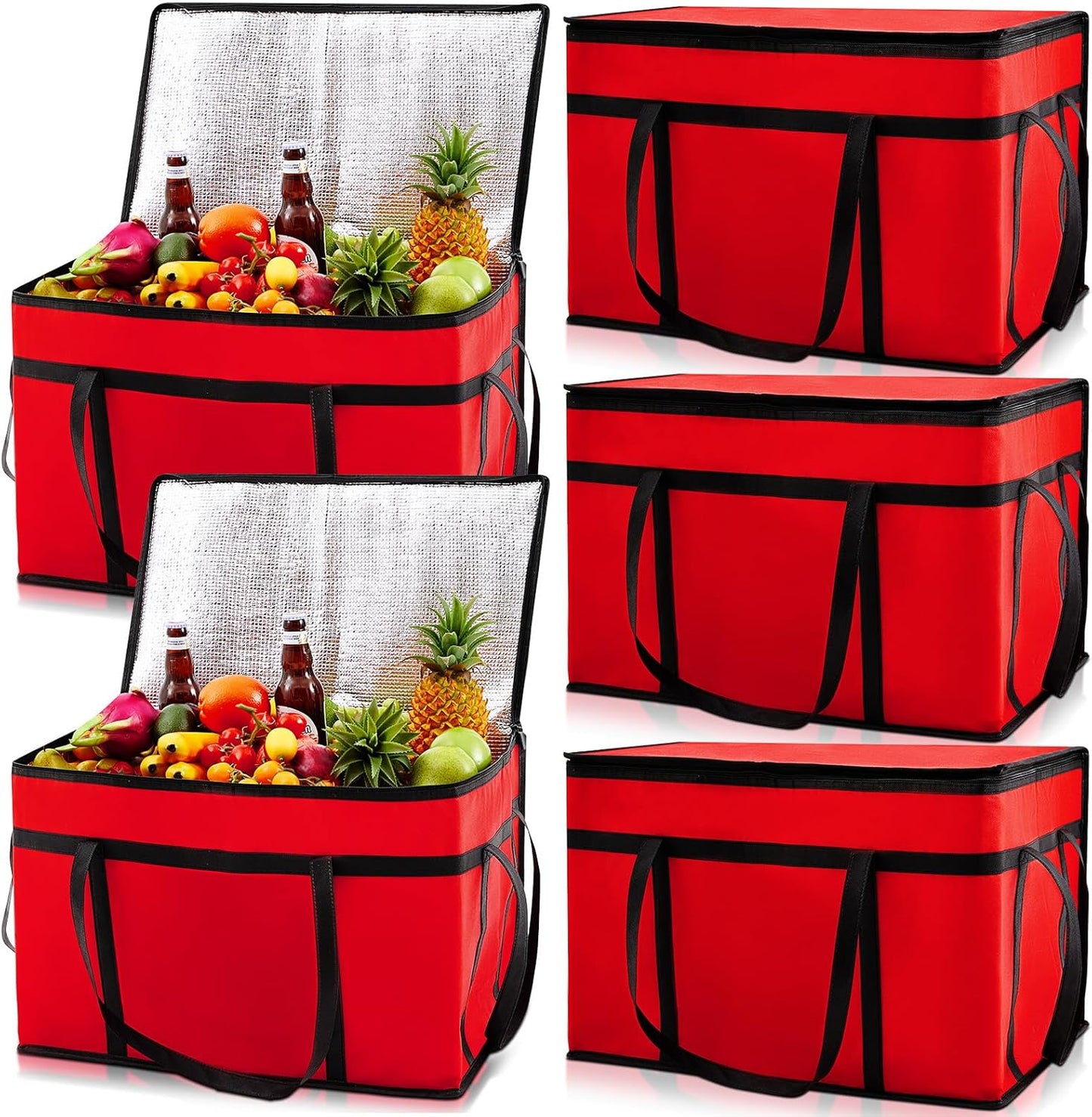 Maxcheck Insulated Food Delivery Bag for Large Grocery Needs