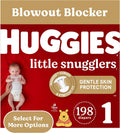Baby Diapers Size 1 (8-14 lbs) 198ct - Gentle Leak Protection