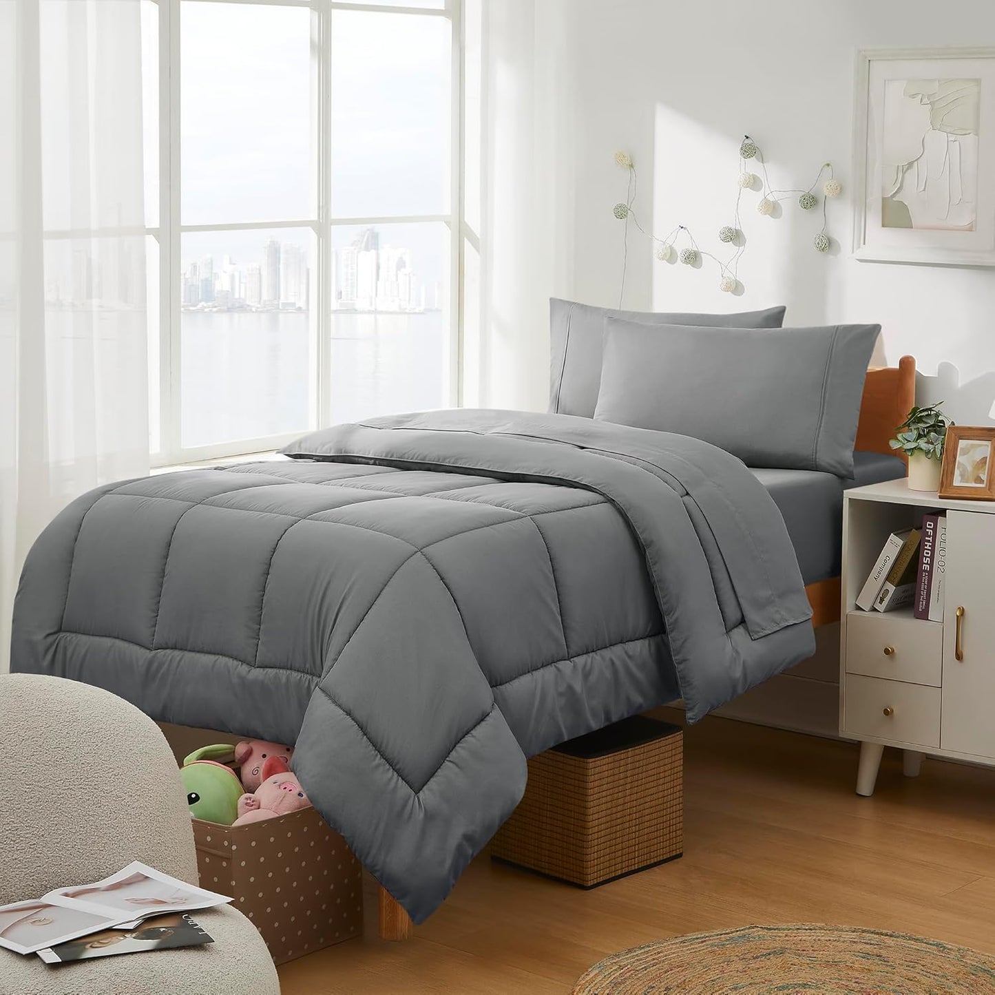 Dorm Room Essentials Twin XL Comforter Set for College Students