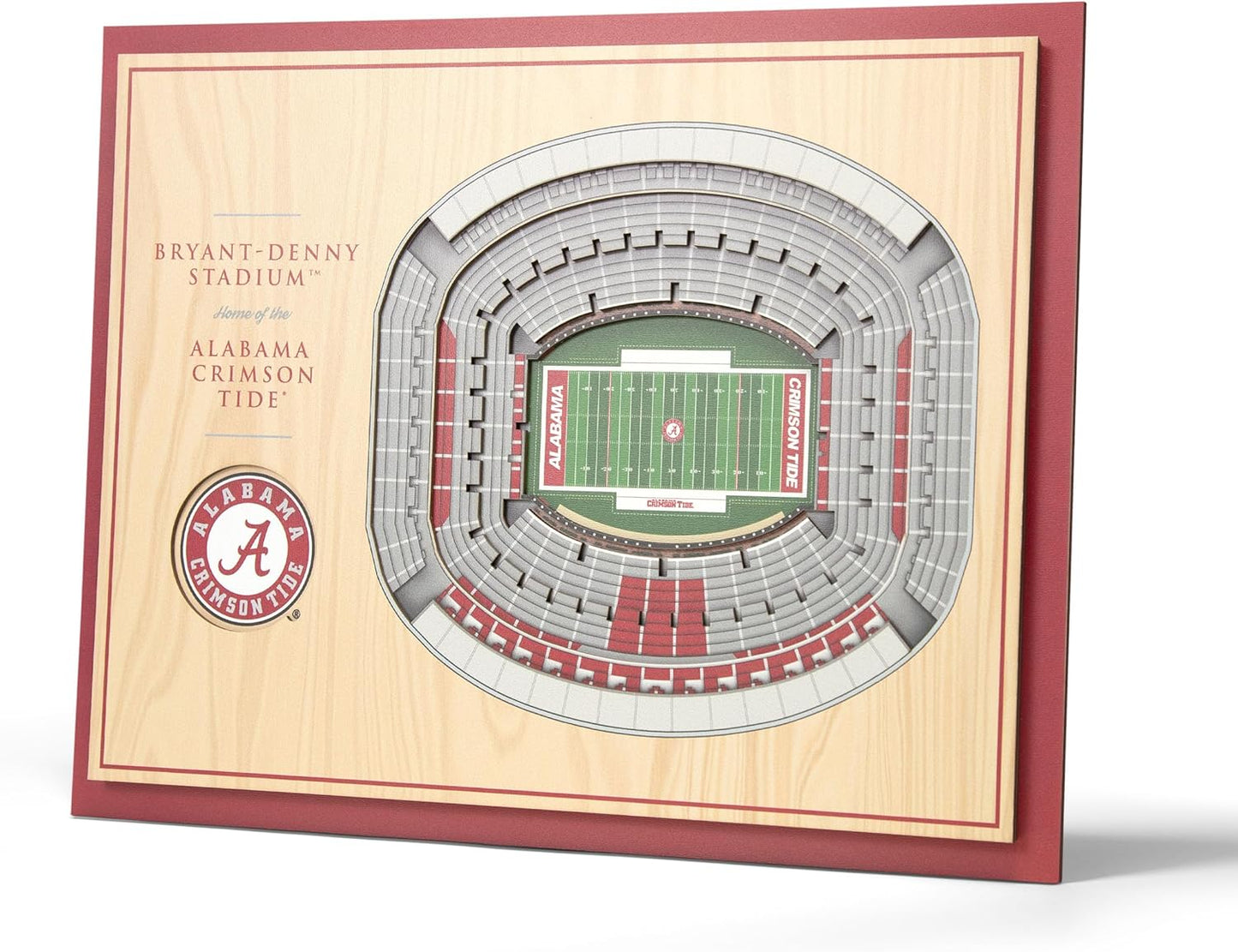 YouTheFan NCAA Alabama Crimson Tide 3D Wall Art for Fans