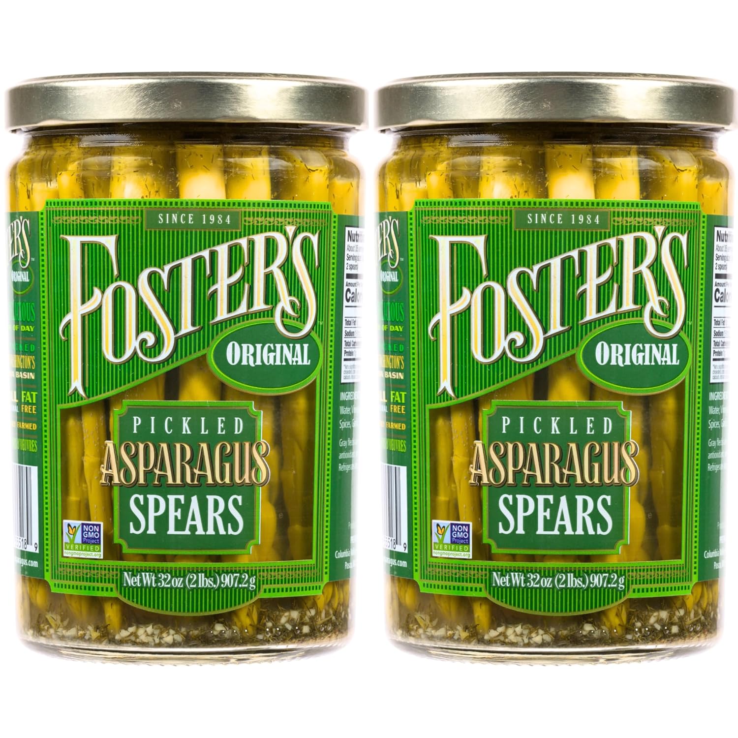 Foster's Pickled Asparagus Spears - Traditional Low Calorie Snack