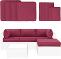 9 Pcs Outdoor Cushion Covers Set - Replacement Waterproof Patio Covers