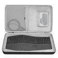 Geekria Hard Shell Keyboard Travel Case for Logitech ERGO K860