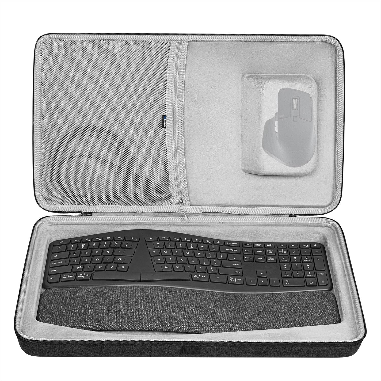 Geekria Hard Shell Keyboard Travel Case for Logitech K860 & MX Master