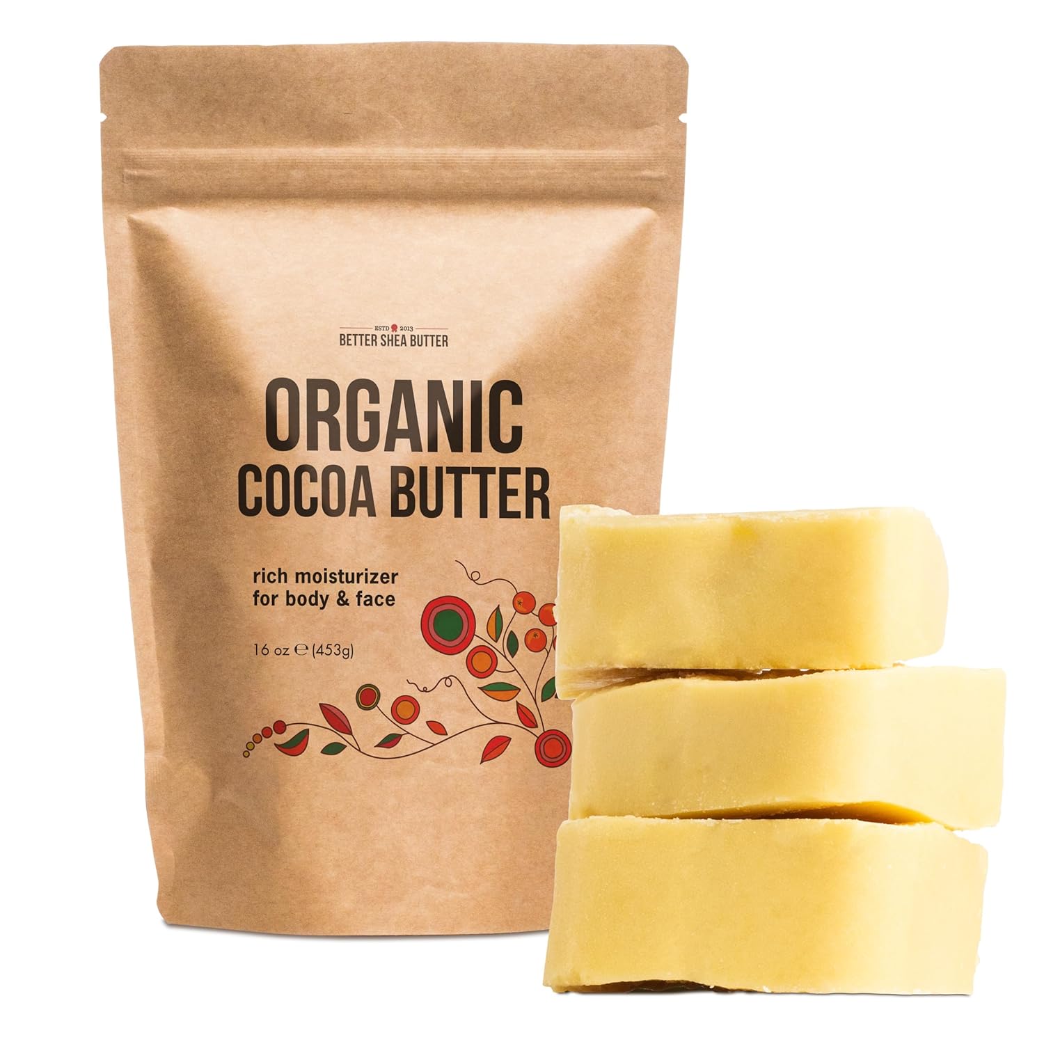 Organic Cocoa Butter for Scars and Stretch Marks Cream 1 lb