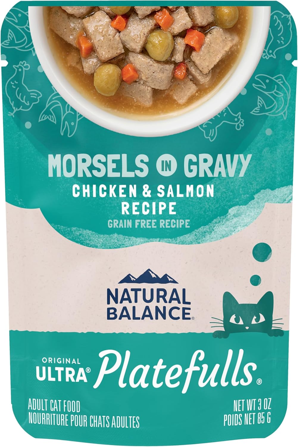 Natural Balance Grain-Free Wet Cat Food with Chicken & Salmon