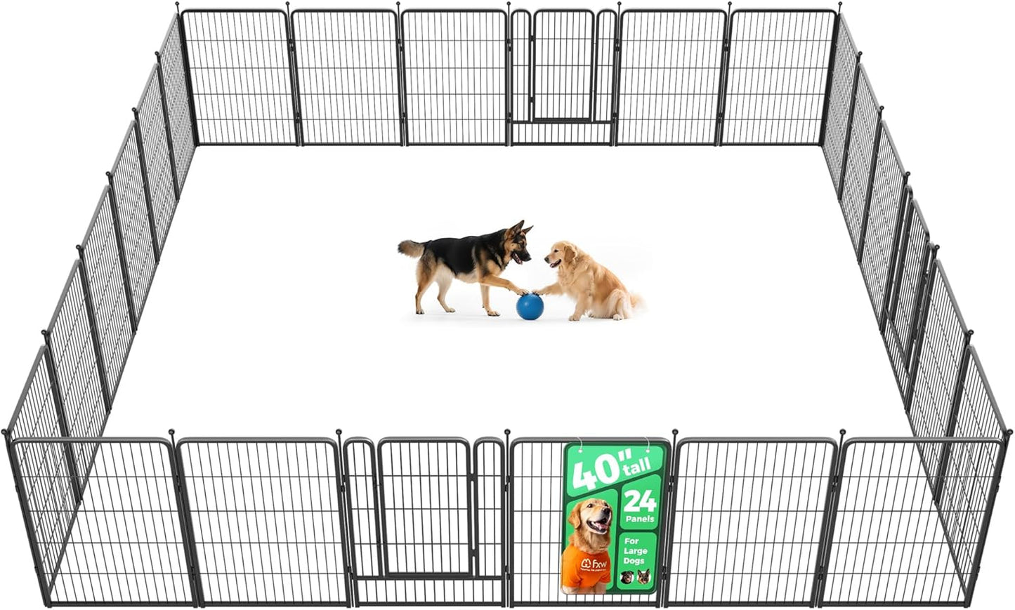 FXW Rollick Unleashed Dog Playpen for Indoor and Outdoor Use