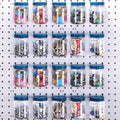 Pegboard Organizer Jars 20 Set - Clear Peg Board Storage for Garage