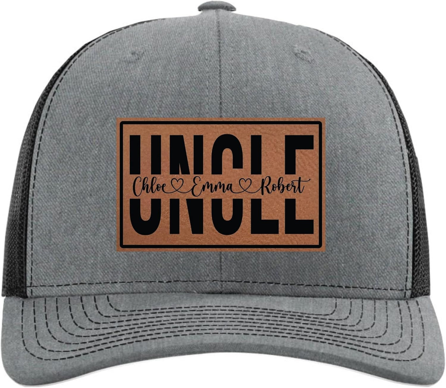 Personalized Fathers Day Hats Customized for Grandpa from Grandkids
