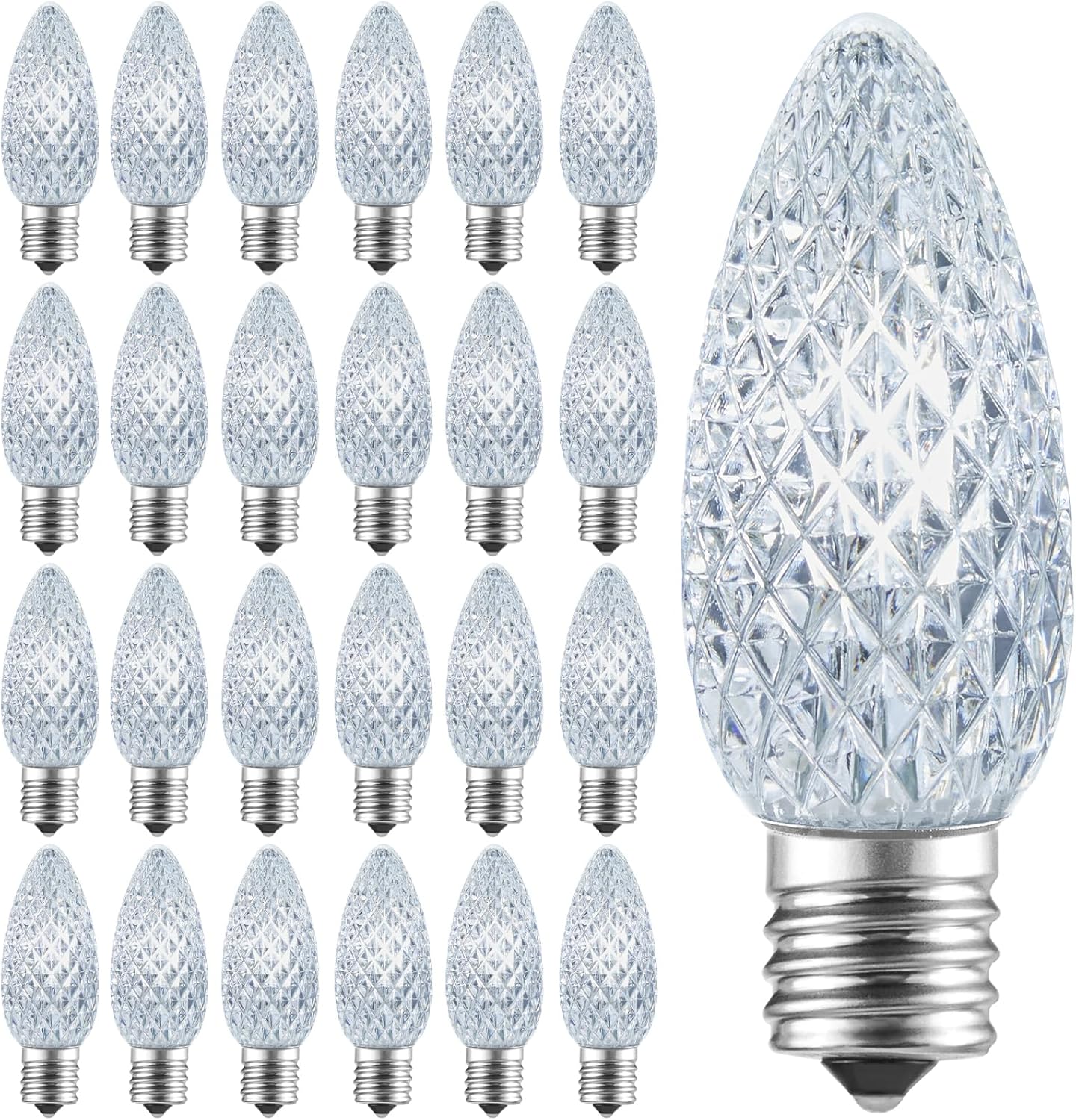 Brightown C9 LED Replacement Bulbs - Shatterproof & Dimmable