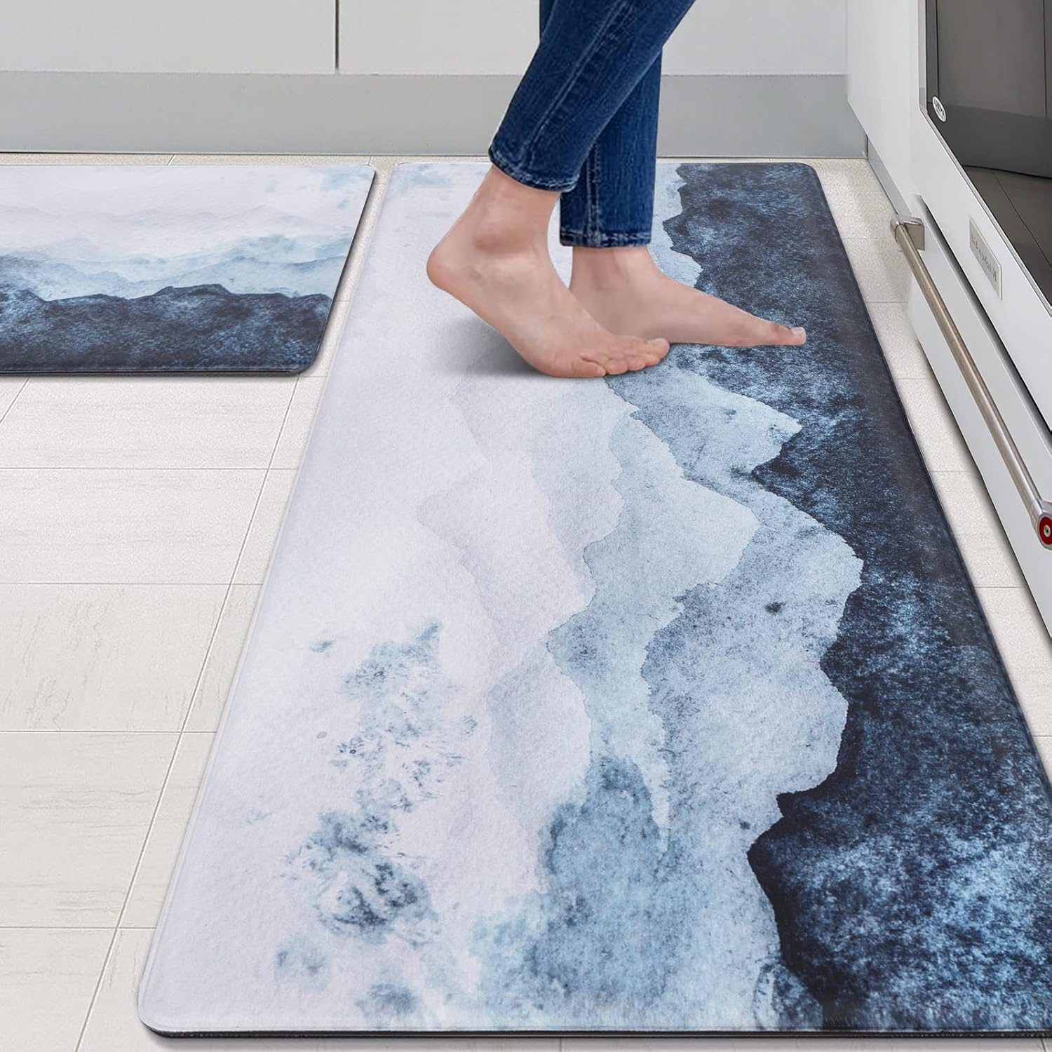 MAYHMYO Anti Fatigue Kitchen Mat Set of 2 for Comfort
