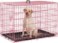 Dog Crate Dog Kennel Cage 42 in Foldable Double Door - Portable
