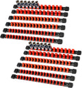 Socket Organizer Drive ABS Tools - Red 12PC Socket Holder Kit