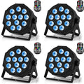 Rechargeable Par Lights RGBW 4-Pack - Battery Powered Uplights