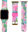 Lilly Pulitzer Silicone Apple Watch Band for Women - Beachy Patterned