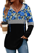 Women's Quarter Zip Tunic Hoodie Pullover S-3XL - Lightweight Comfort