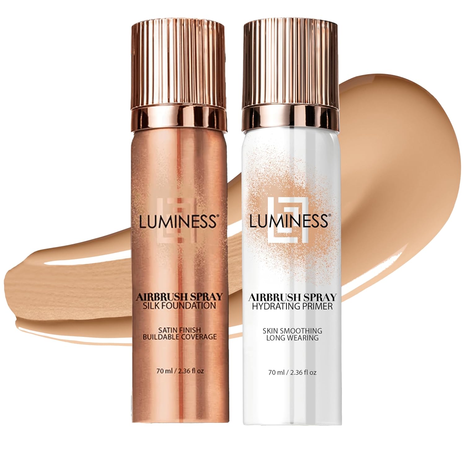 LUMINESS Airbrush Spray Foundation & Primer Kit for Flawless Skin