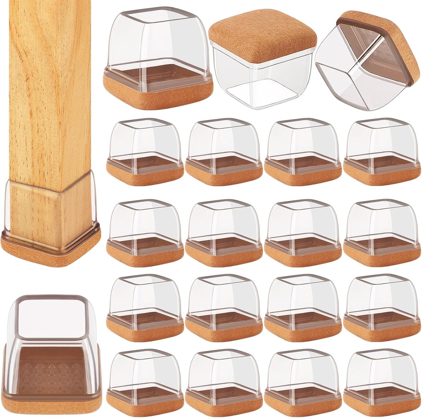 Premium 32 Pcs Silicone Leg Protectors: Prevent Floor Scratching!