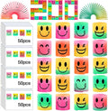 AZEN 200 Pcs Mini Spring Party Favors - Bulk Rainbow Smiles Pack