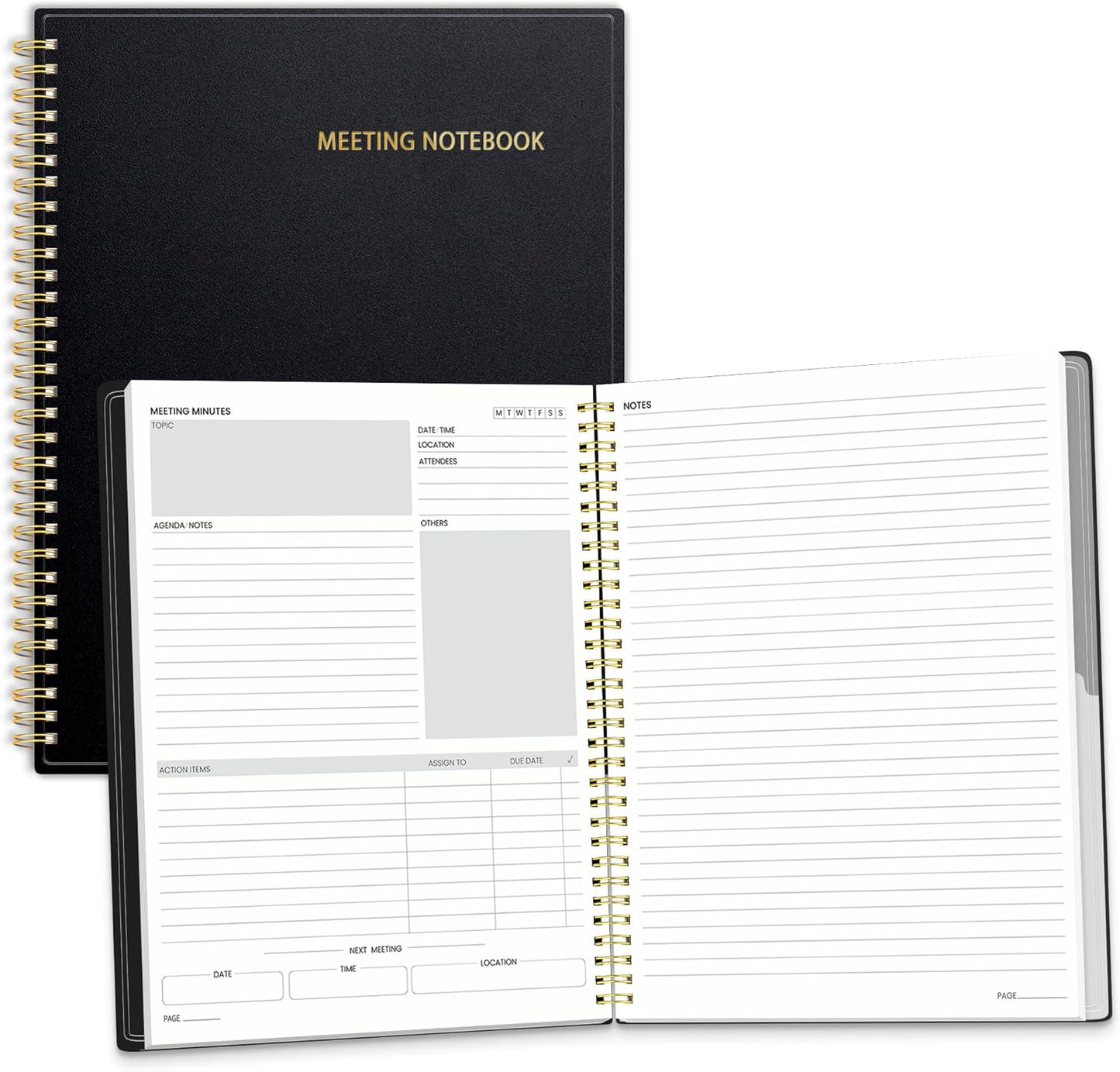 SUNEE Professional Meeting Notebook - Organize with Style!