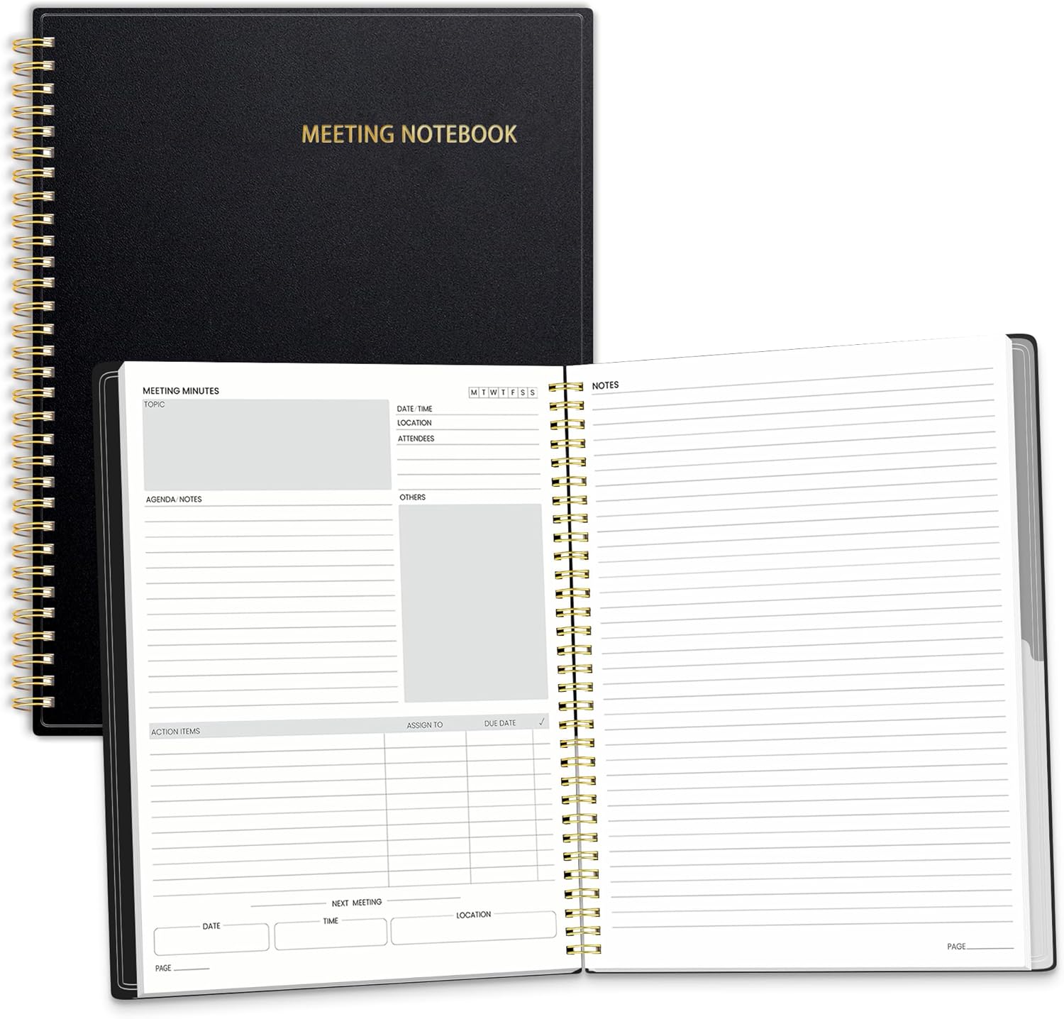 SUNEE Professional Meeting Notebook - Organize with Style!