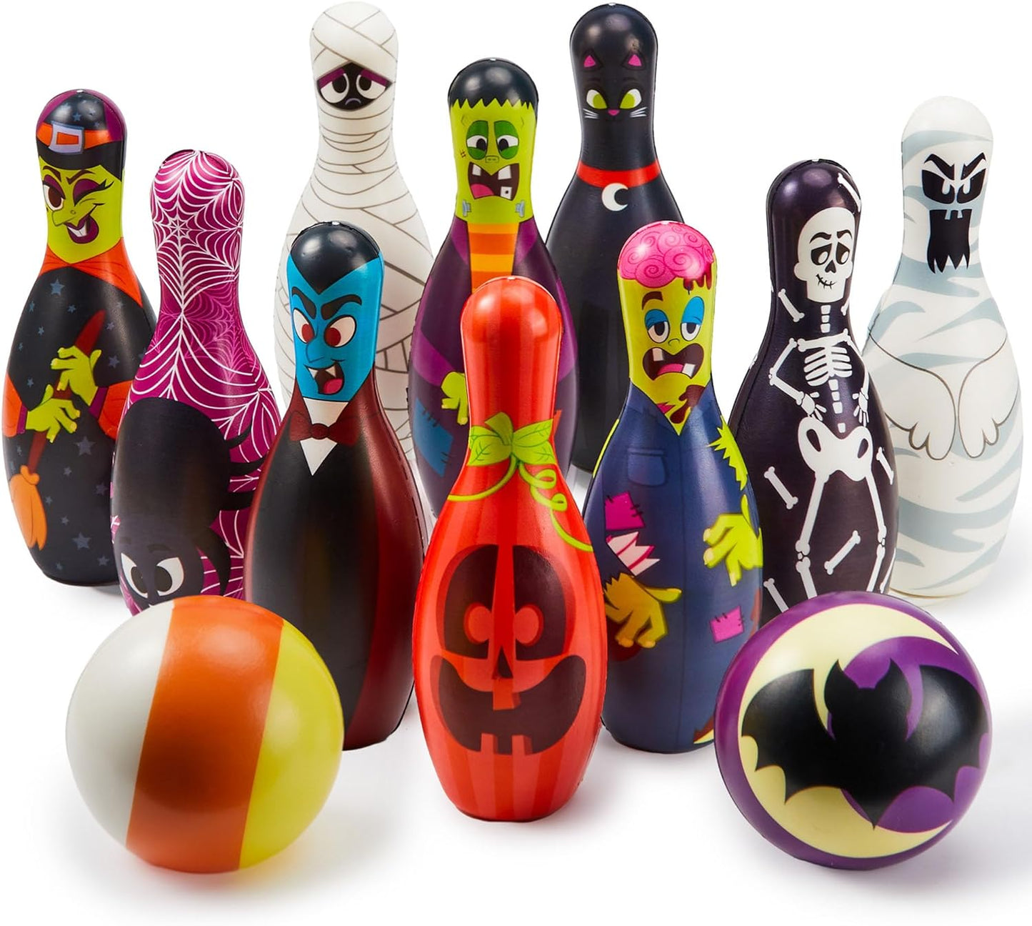 JOYIN Halloween Foam Bowling Set for Kids Fun Indoor Outdoor Games