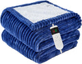 Heated Blanket Electric Throw - Soft Flannel Sherpa Heated Throw Our