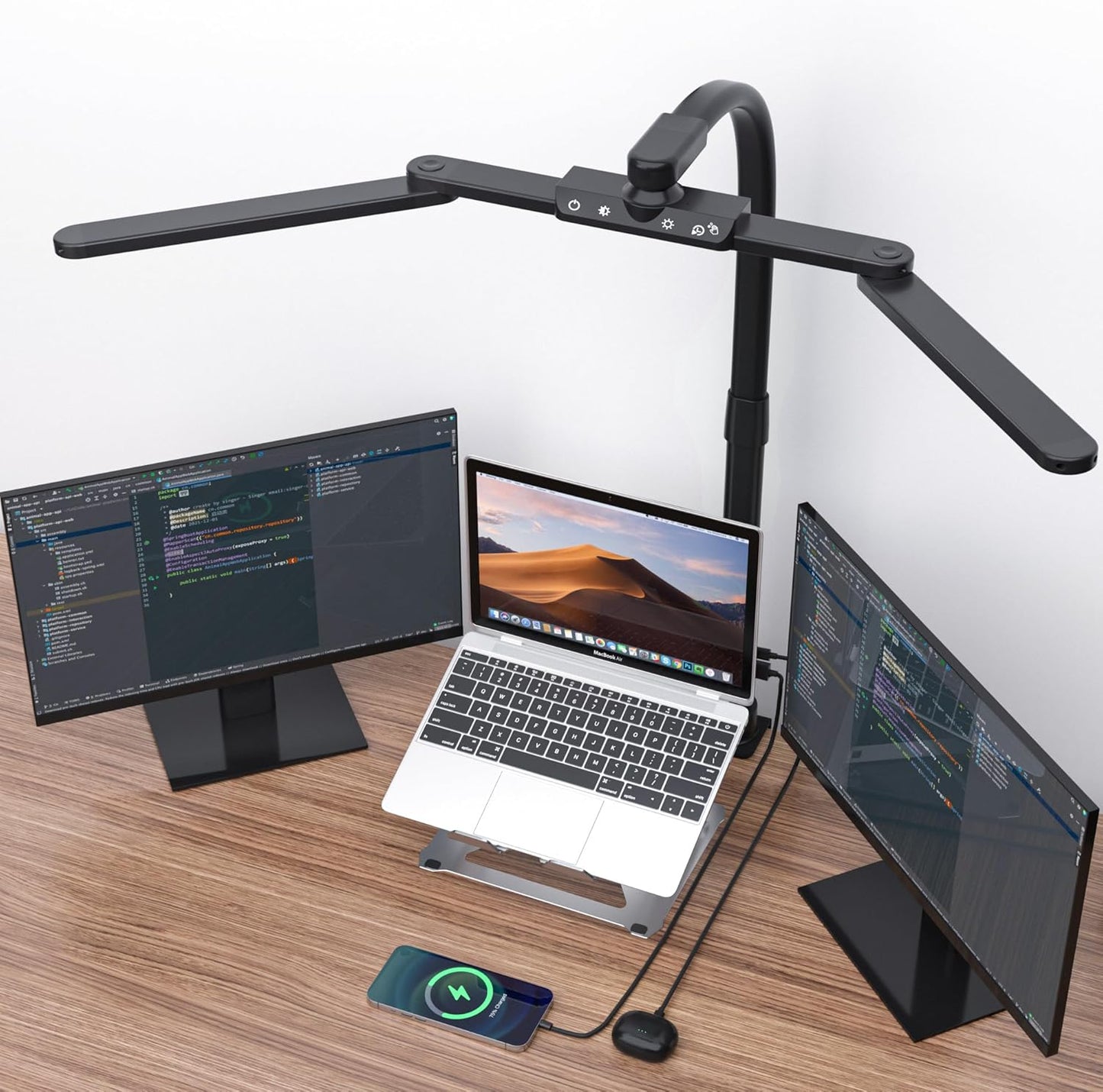 Gooseneck LED Desk Lamp with USB Port