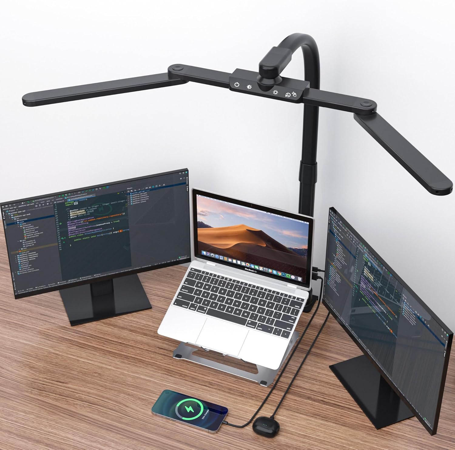 Gooseneck LED Desk Lamp with USB Port