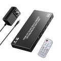 4K HDMI Splitter 4x1 HDMI Switch - Quad View and Remote Control