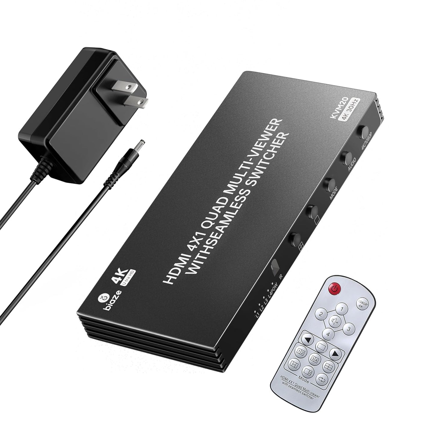 4K HDMI Splitter 4x1 for Seamless Multi-Device Connectivity