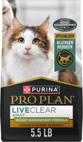 Purina Pro Plan LiveClear Weight Management Cat Food 5.5 lb - Allergen