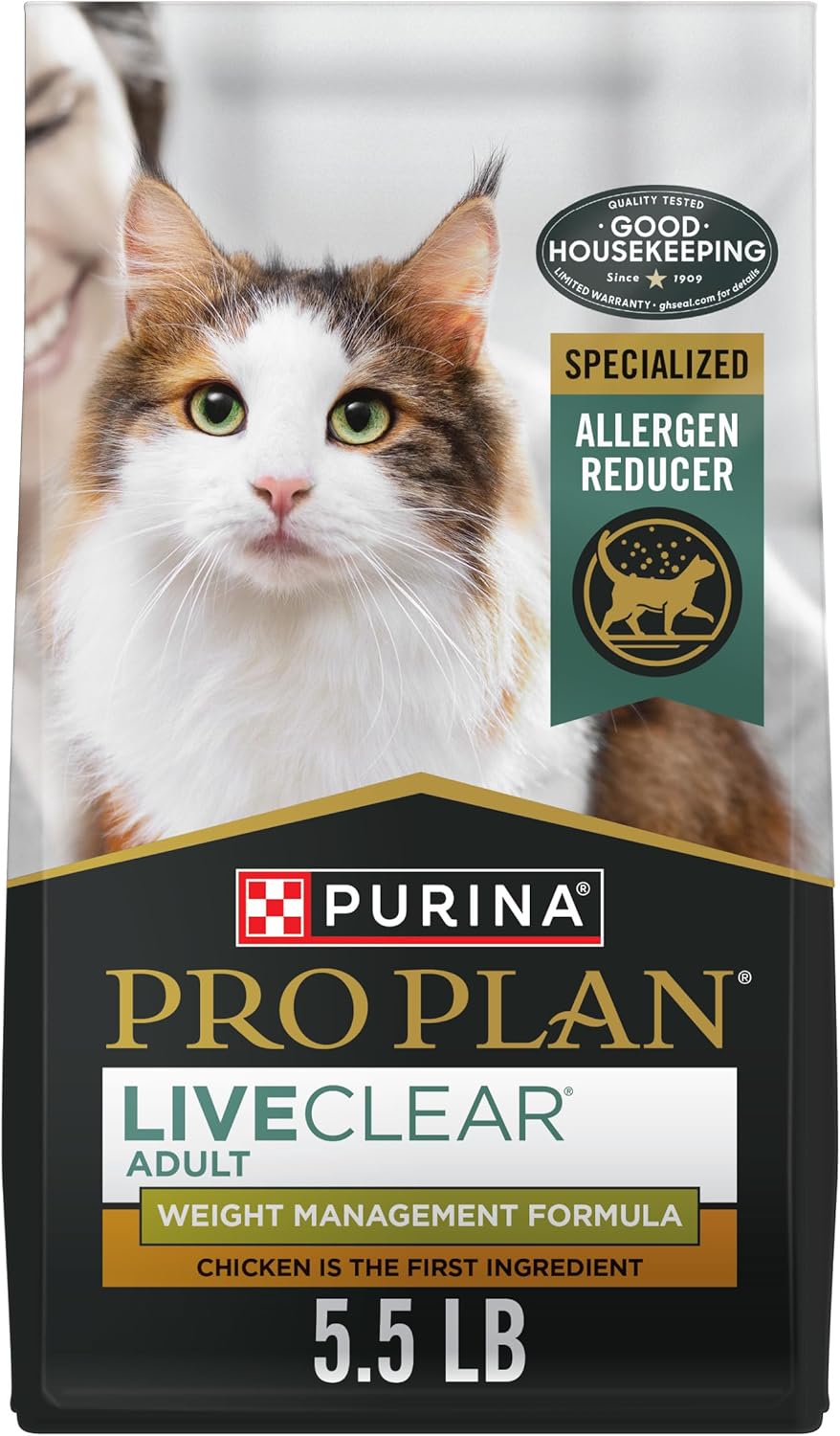 Purina Pro Plan LiveClear Cat Food for Weight Management 5.5 lb