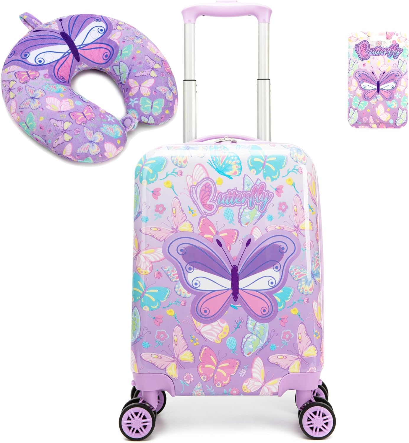 Kid's Luggage Set 16 in Hardside Suitcase with Spinner Wheels