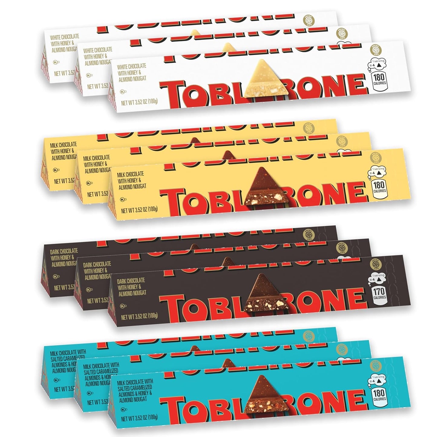 TOBLERONE Assorted Chocolate Bars Variety Pack for Sweet Lovers