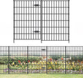 Metal Garden Fence with Gate for Dog and Animal Barrier