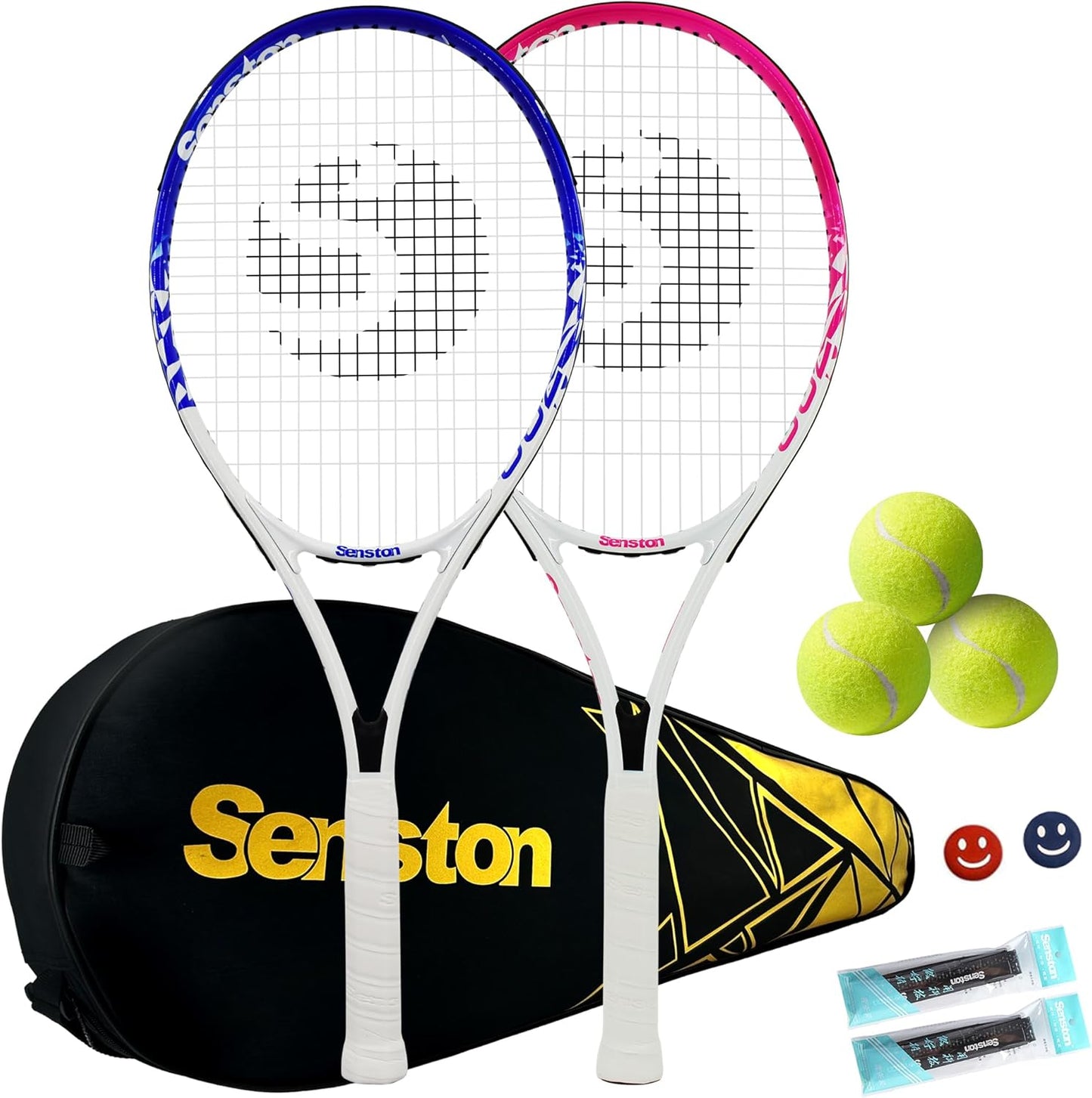 Senston Tennis Rackets for Adults - 27 inch Lightweight Set