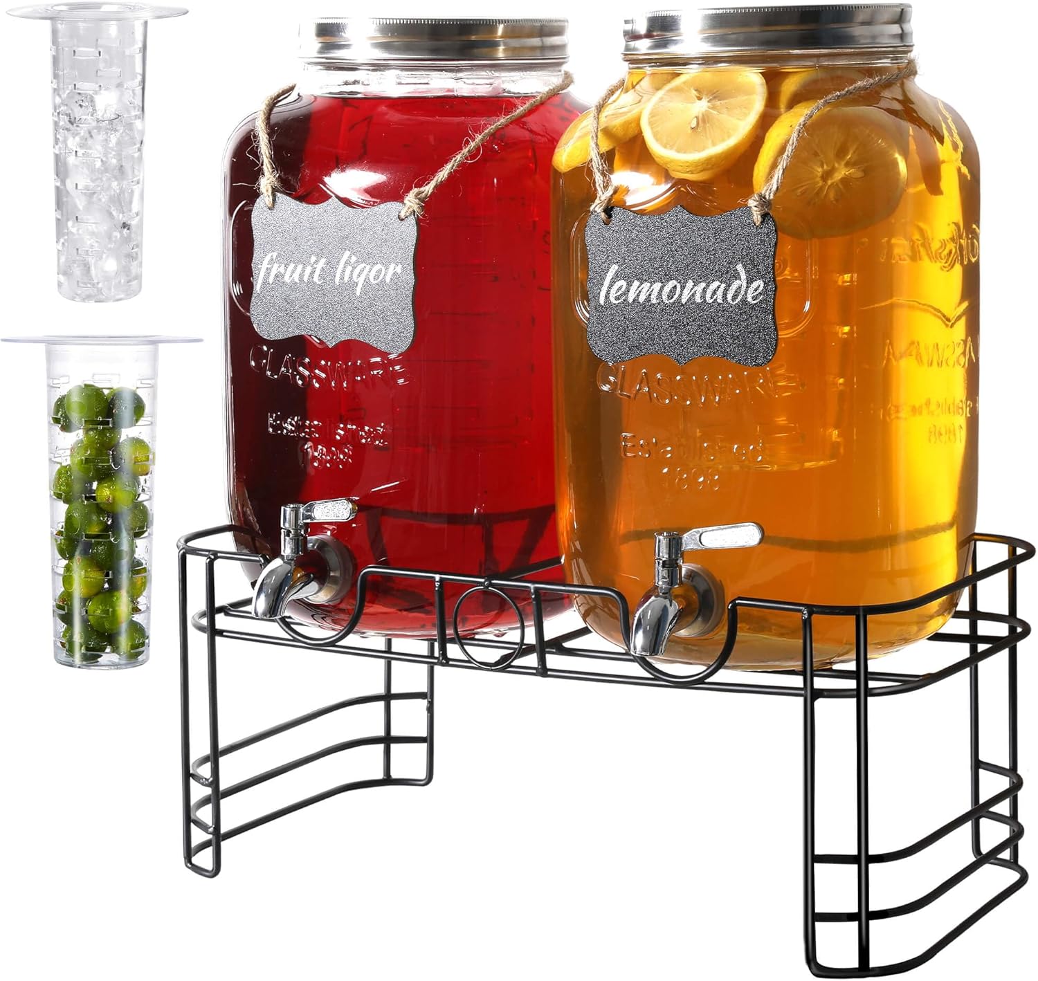 2 Gallon Drink Dispensers for Parties - Perfect for Events