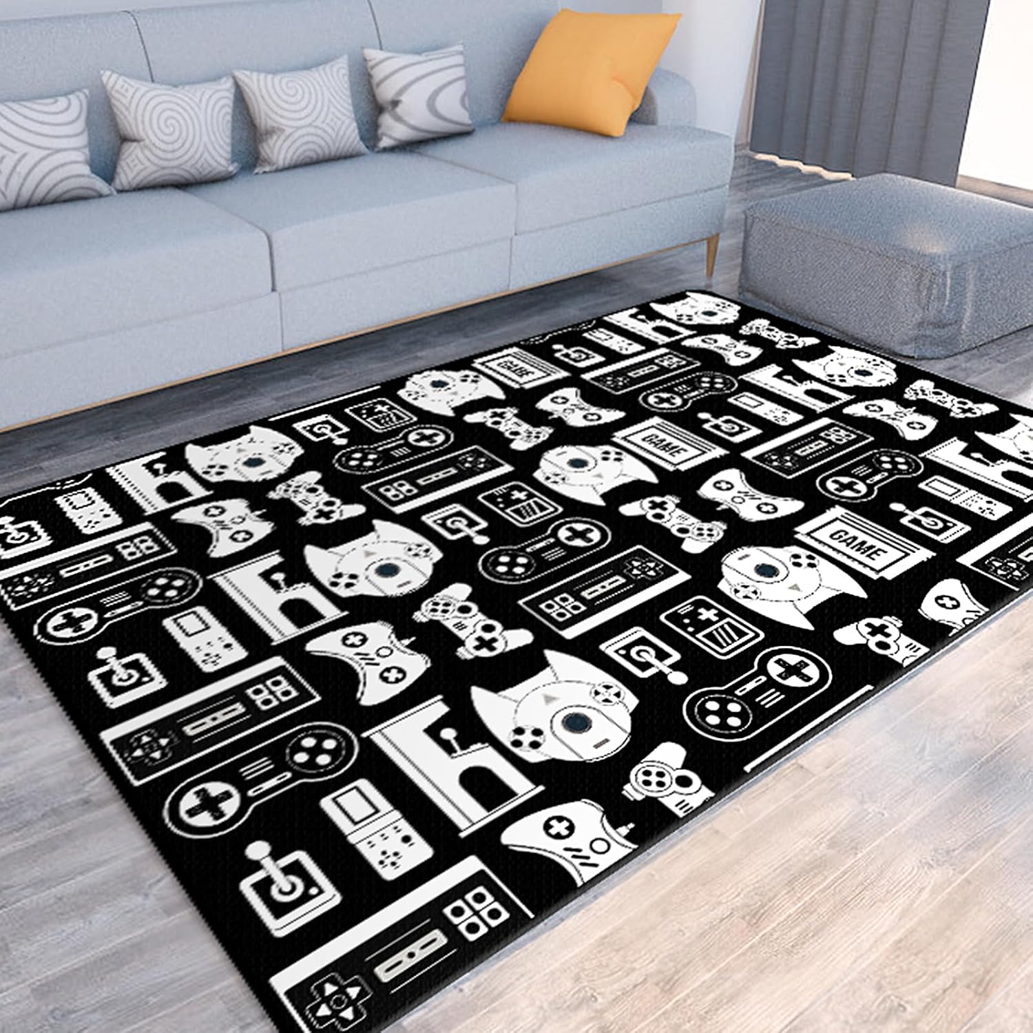 Gamer's Dream: Non-Slip 3D Game Rug (60 x 40) by Lacut