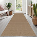 Woven Runner Rug 3x8 ft - Washable Non Slip Hallway Runner