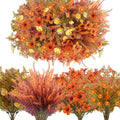 64PCS Fall Artificial Flowers Outdoor UV Resistant Faux Mums