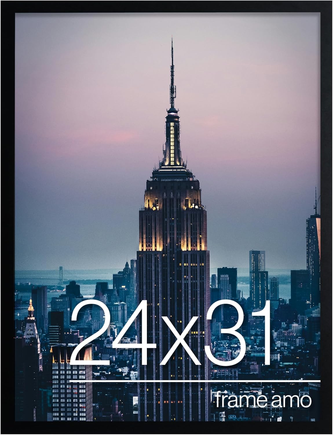 Black Modern Picture Frame 24x31 for Photos and Posters