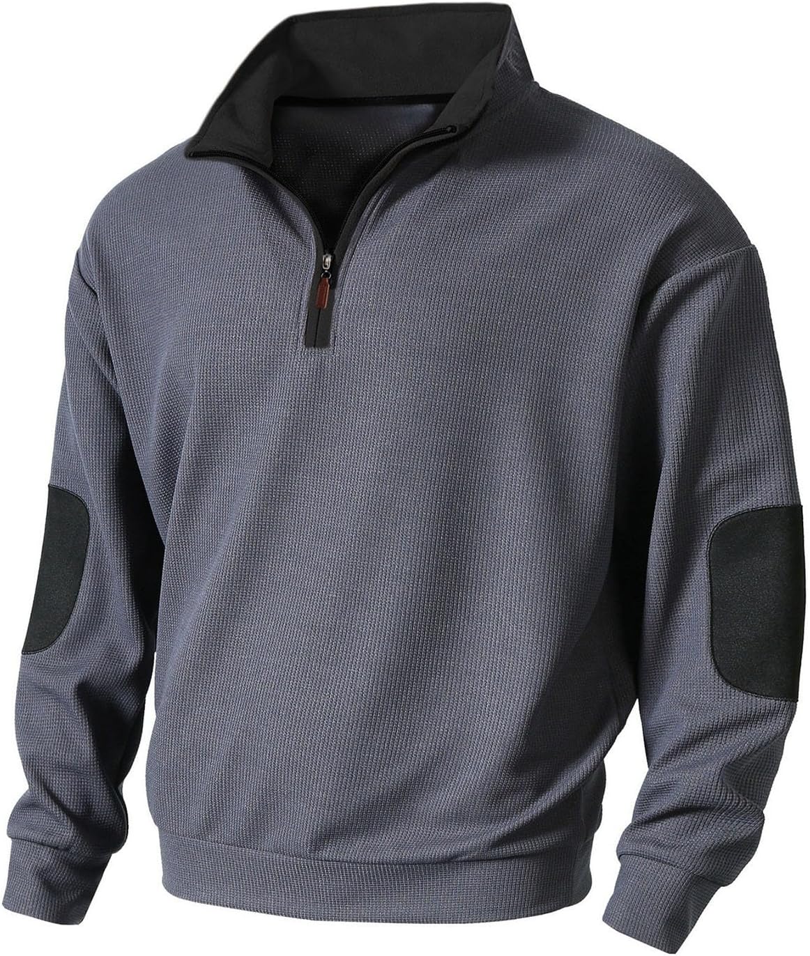 Color Block Quarter Zip Cardigan for Men by Kenhansion