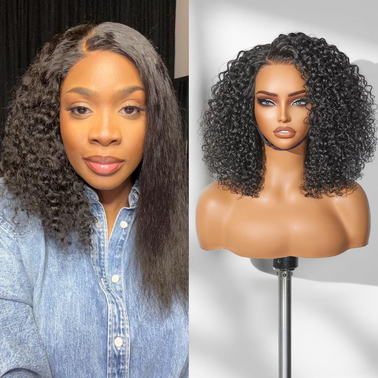 LUVME HAIR Wet and Wavy 5x5 Closure Water Wave Bob Wig Review